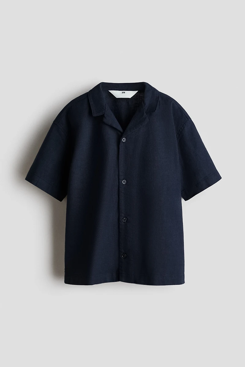 Linen-Blend Resort Shirt