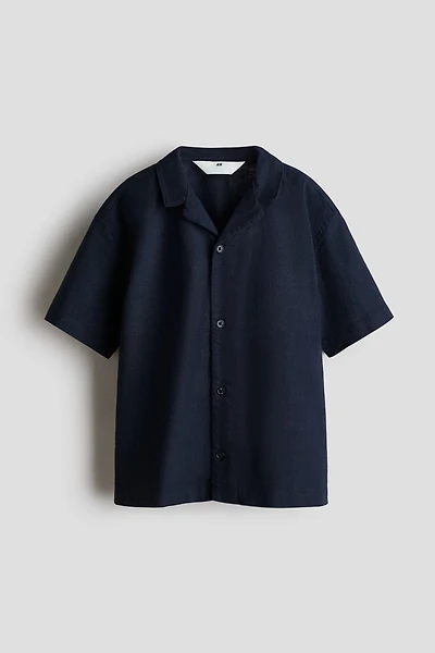 Linen-Blend Resort Shirt