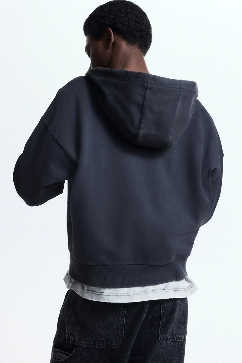 Oversized-Fit Hooded Jacket