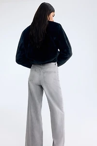 Wide-Leg Ultra High Jeans