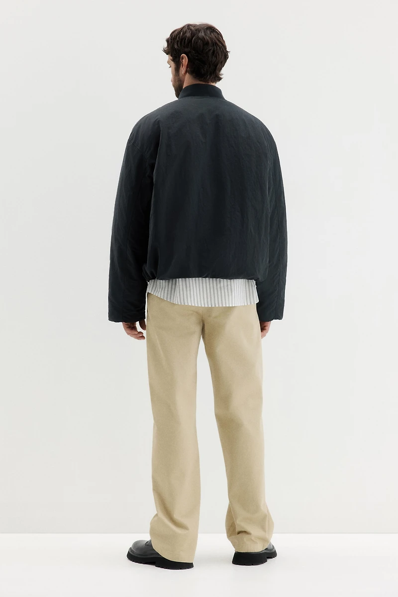 Blouson d'aviateur ample en nylon