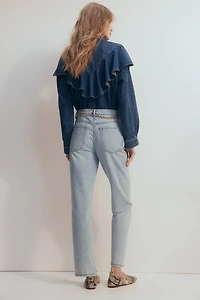 Straight High Ankle Jeans