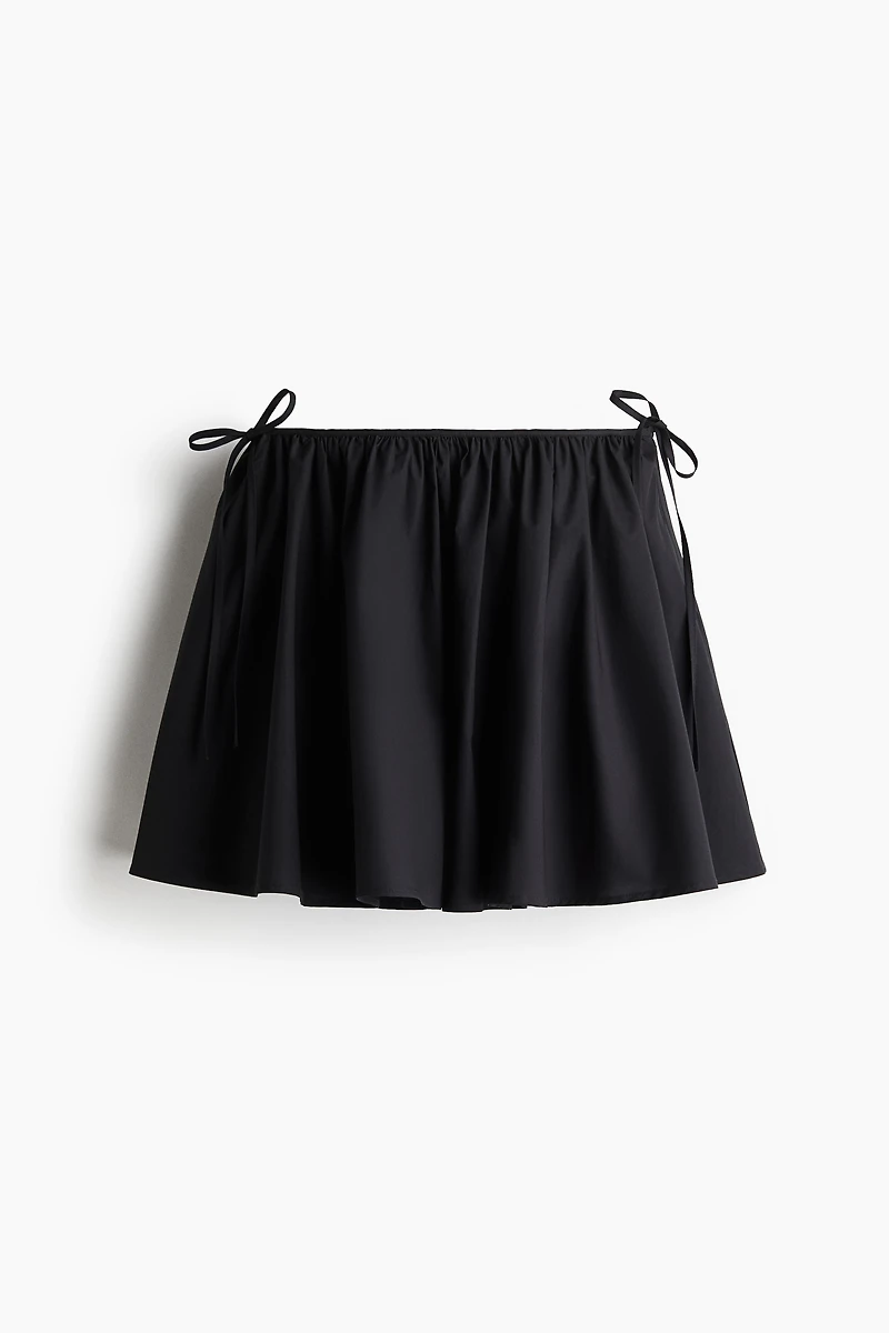 Tie-Detail Mini Circle Skirt