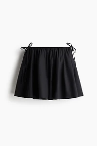 Tie-Detail Mini Circle Skirt