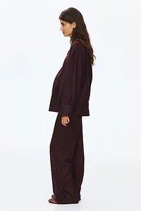 Pantalon à cordon MAMA en tricot pointelle