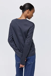 Long-Sleeved Cotton Top