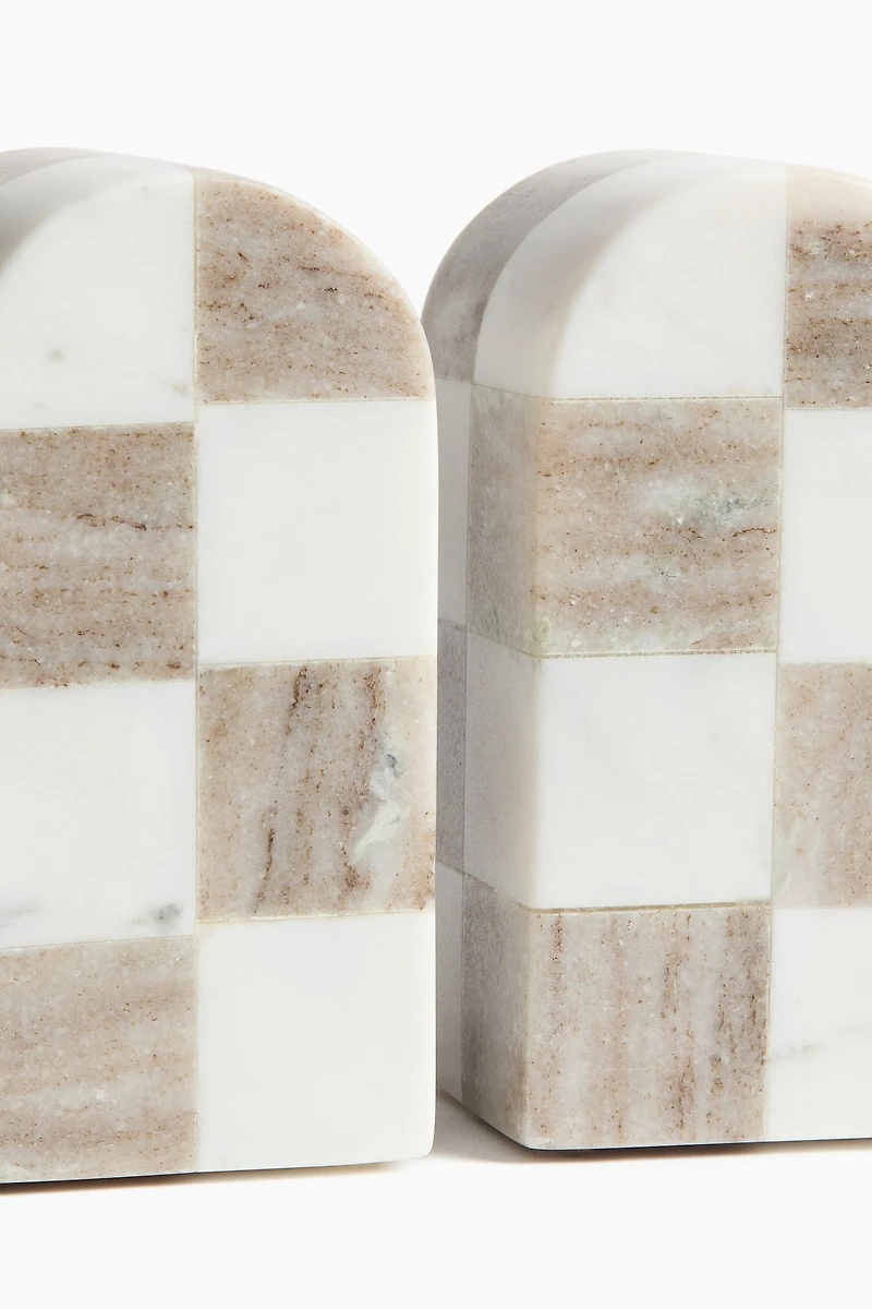 Serre-livres en marbre