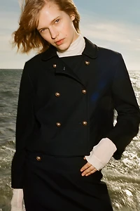 Veste à fermeture croisée