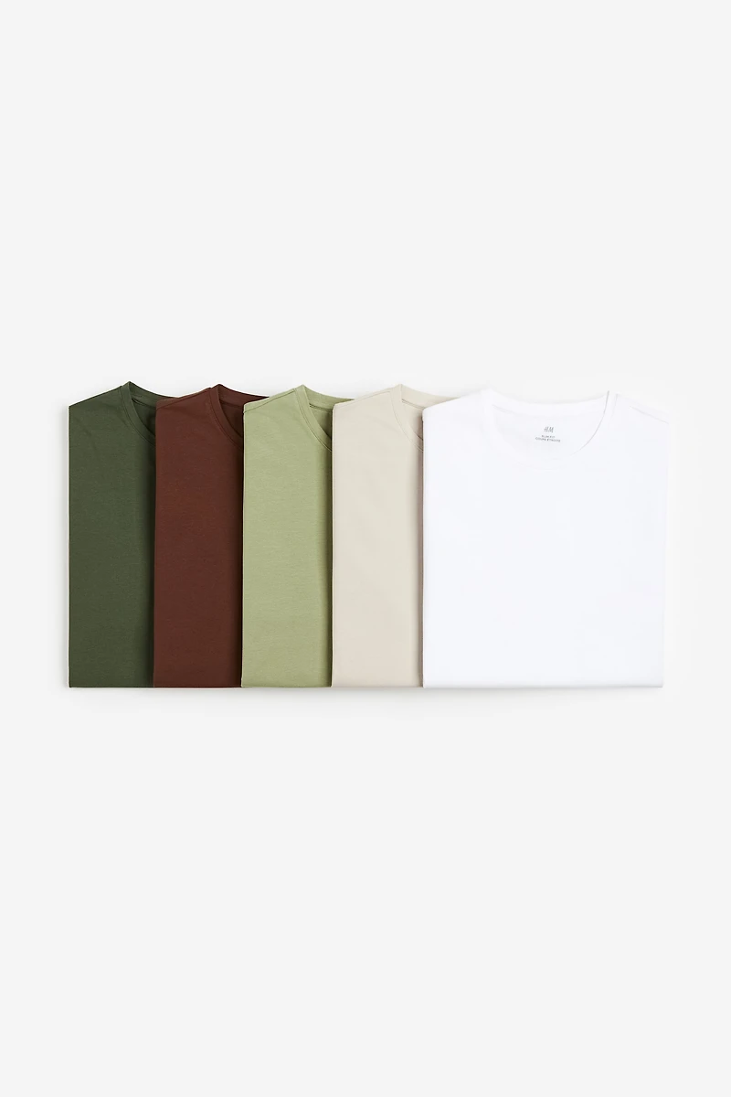 5-pack Slim Fit T-shirts