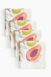 Lot de 4 serviettes table