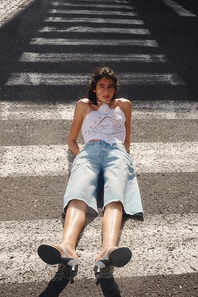 Denim Bermuda Shorts