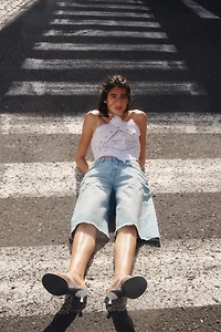 Denim Bermuda Shorts