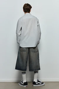 Chemise grande taille en crépon