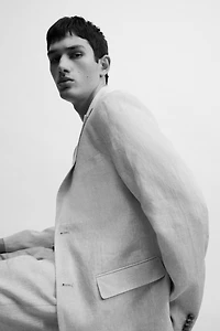 Slim-Fit Linen Jacket