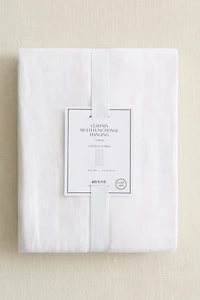 1-Pack Wide Linen-Blend Curtain Panel