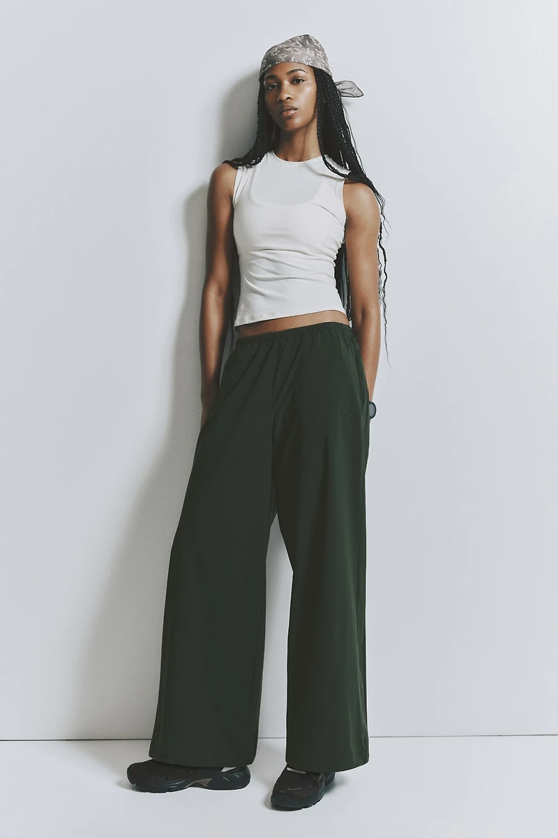 Relaxed-Fit Nylon Sports Track Pants