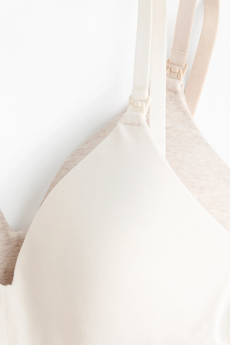 MAMA 2-pack Padded Cotton Nursing Bras
