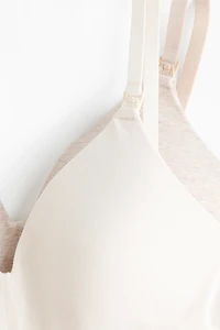 MAMA 2-pack Padded Cotton Nursing Bras