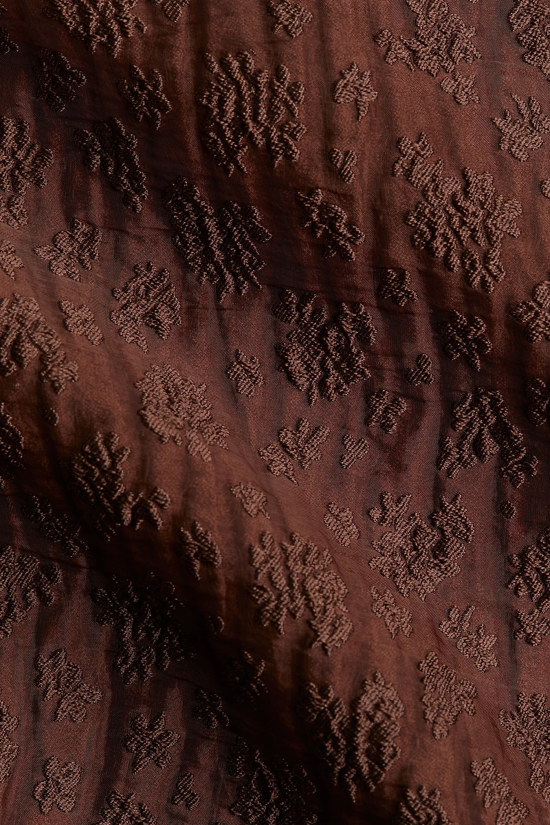 Jacquard-Weave Strappy Dress