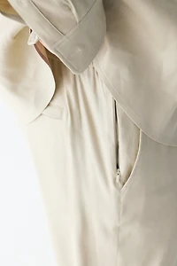 Easy Care Loose-Fit Linen-Blend Pants