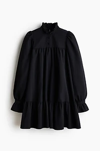 Dress with Ruffle Collar