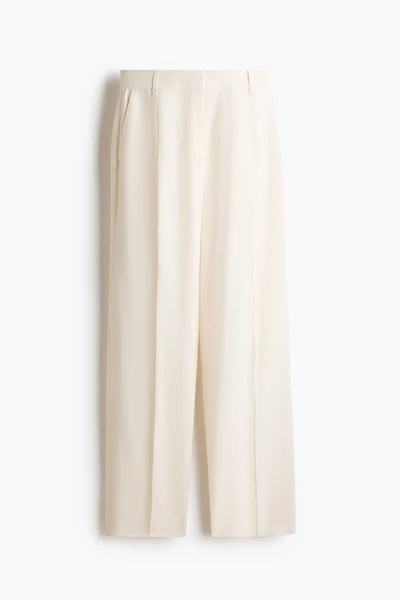 Linen-Blend Dress Pants