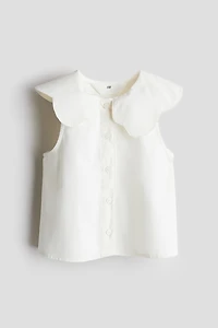 Chemisier en coton avec col
