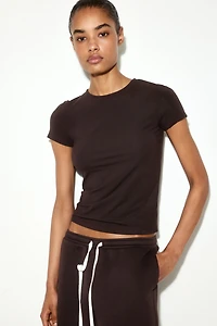 T-shirt ajusté en viscose