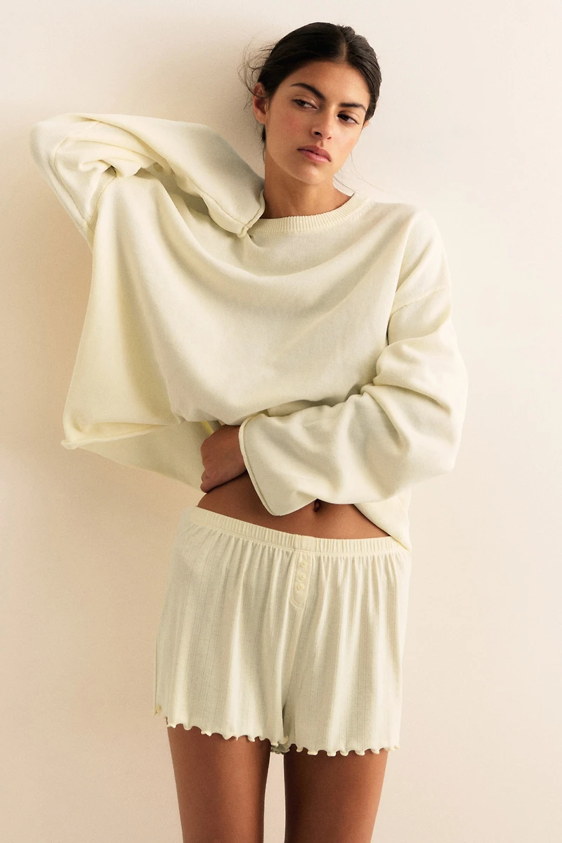 2-Pack Pointelle Pajama Shorts