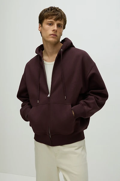 Oversized-Fit Hooded Jacket