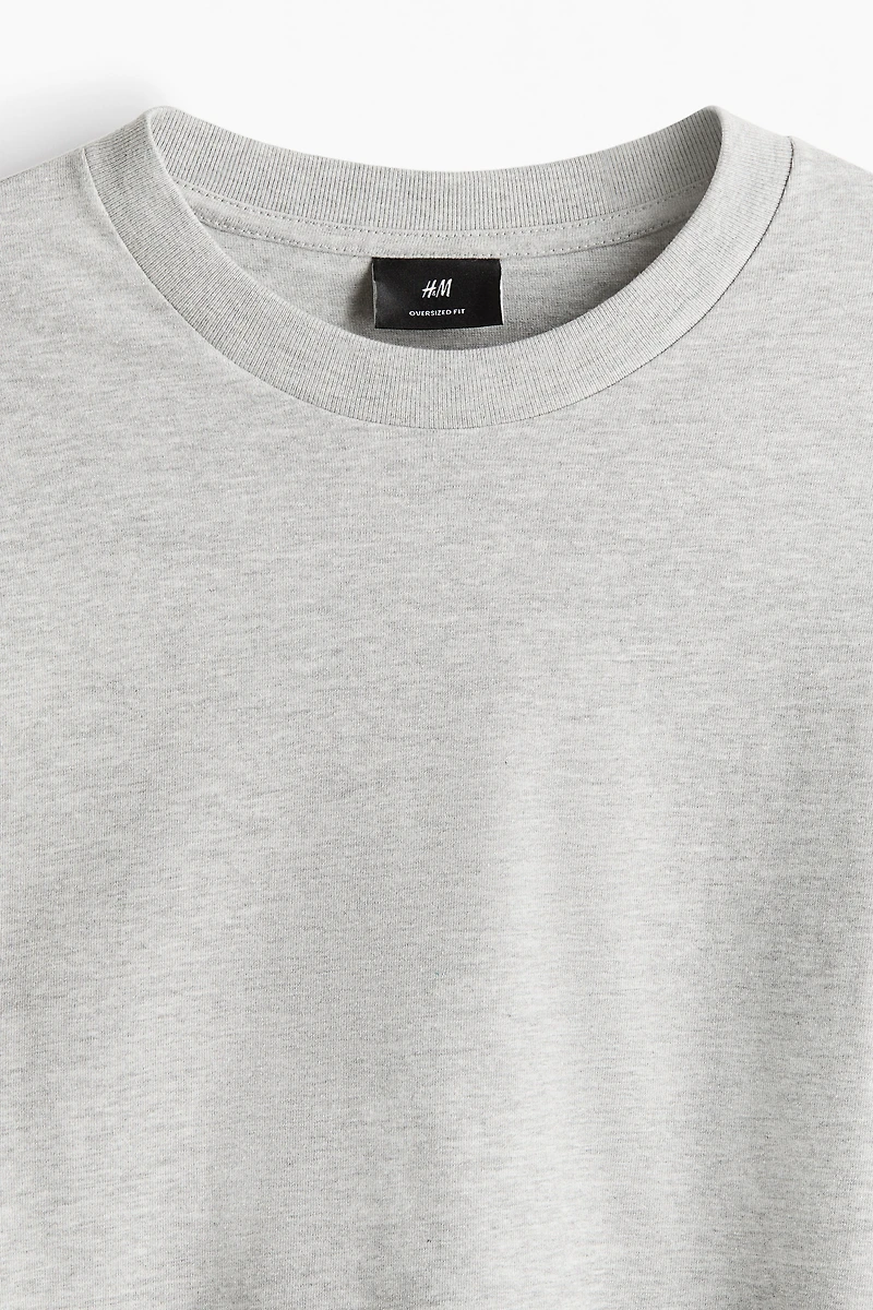 Oversized Long-Sleeved Jersey Shirt