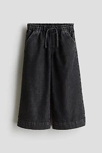 Loose-fit lightweight denim trousers