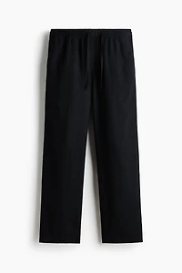 Relaxed-Fit Linen-Blend Pants