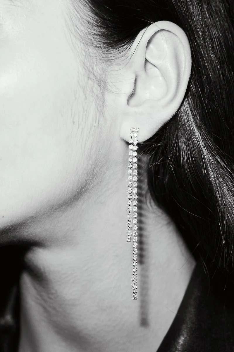 Boucles d'oreilles à strass