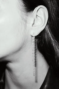 Boucles d'oreilles à strass