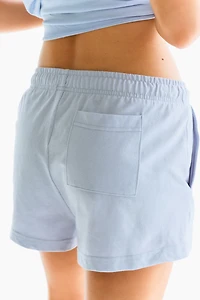 Short en coton avec taille élastique