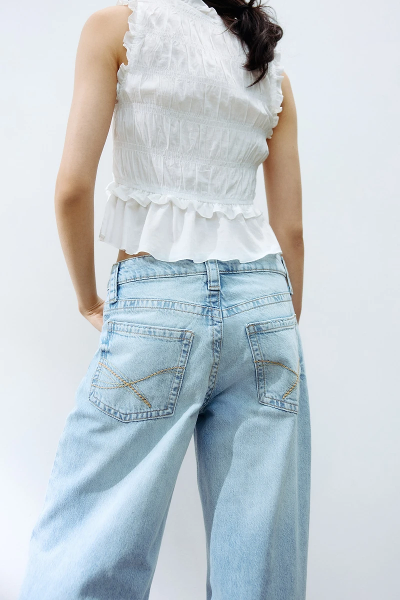 Baggy Wide Low Waist Jeans