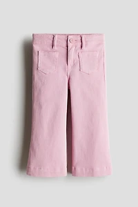 Flared Twill Pants
