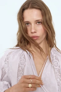 Robe tunique avec dentelle