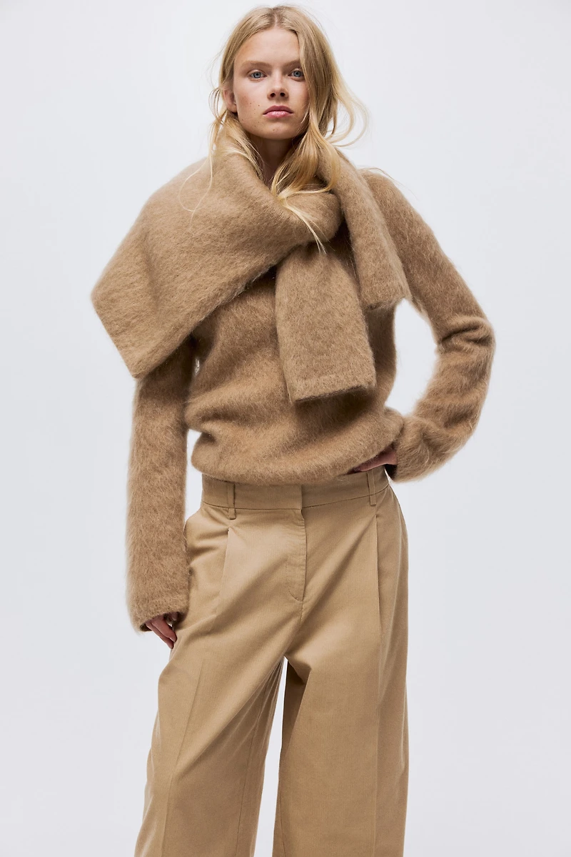 Wide-Leg Corduroy Pants