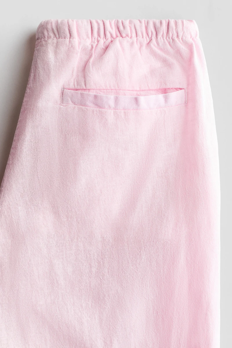 Linen-Blend Pants