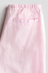 Linen-Blend Pants