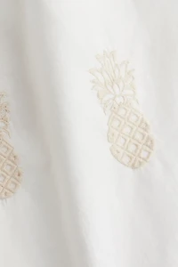 Eyelet-Embroidered Strappy Dress
