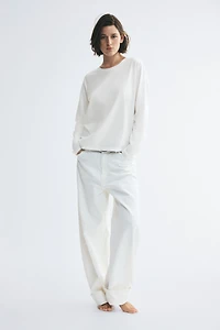 Long-Sleeved Cotton Top