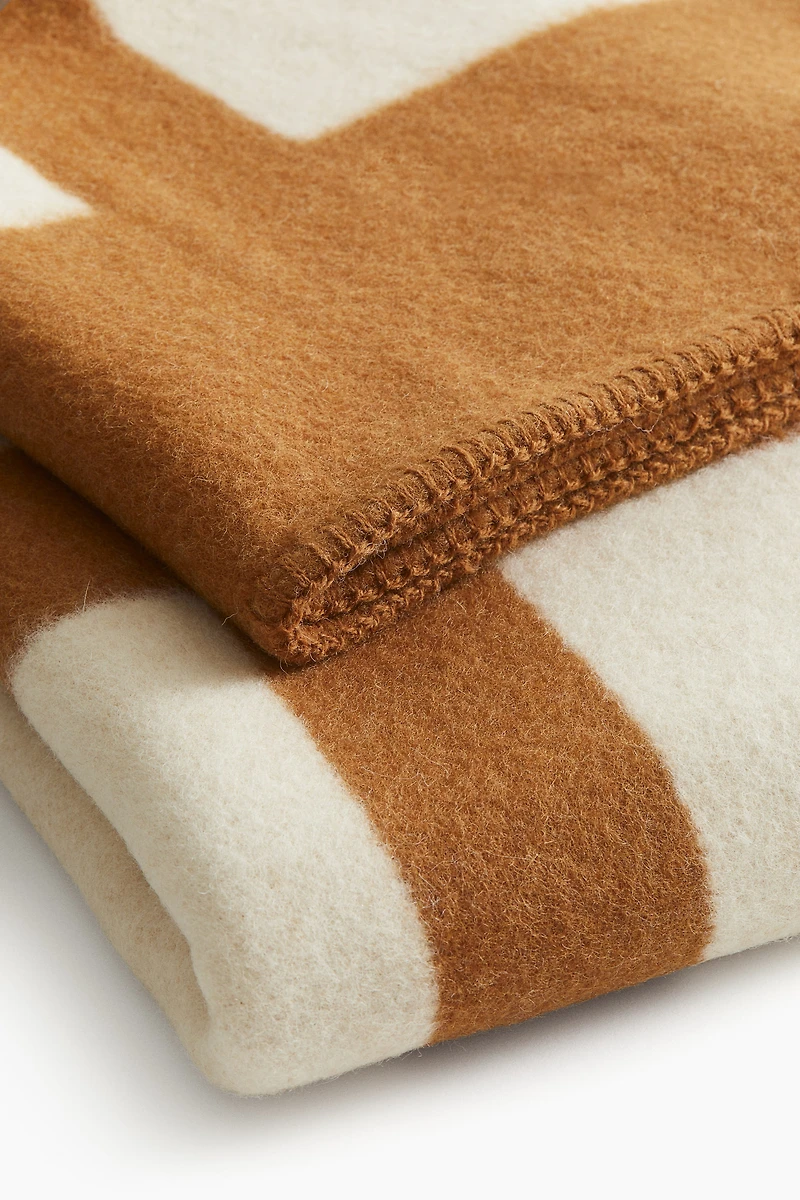 Couverture en laine mélangée