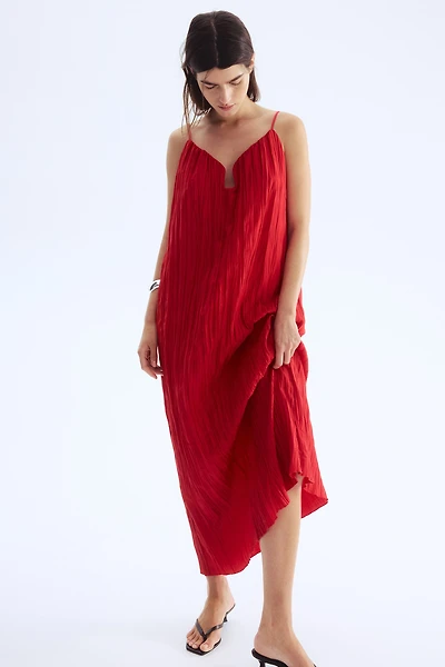 Crinkled Strappy Dress