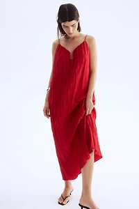 Crinkled Strappy Dress