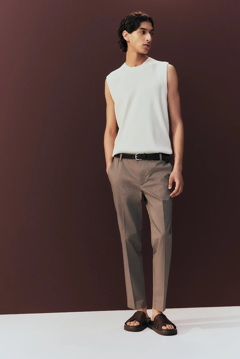 Slim-Fit Crop Pants