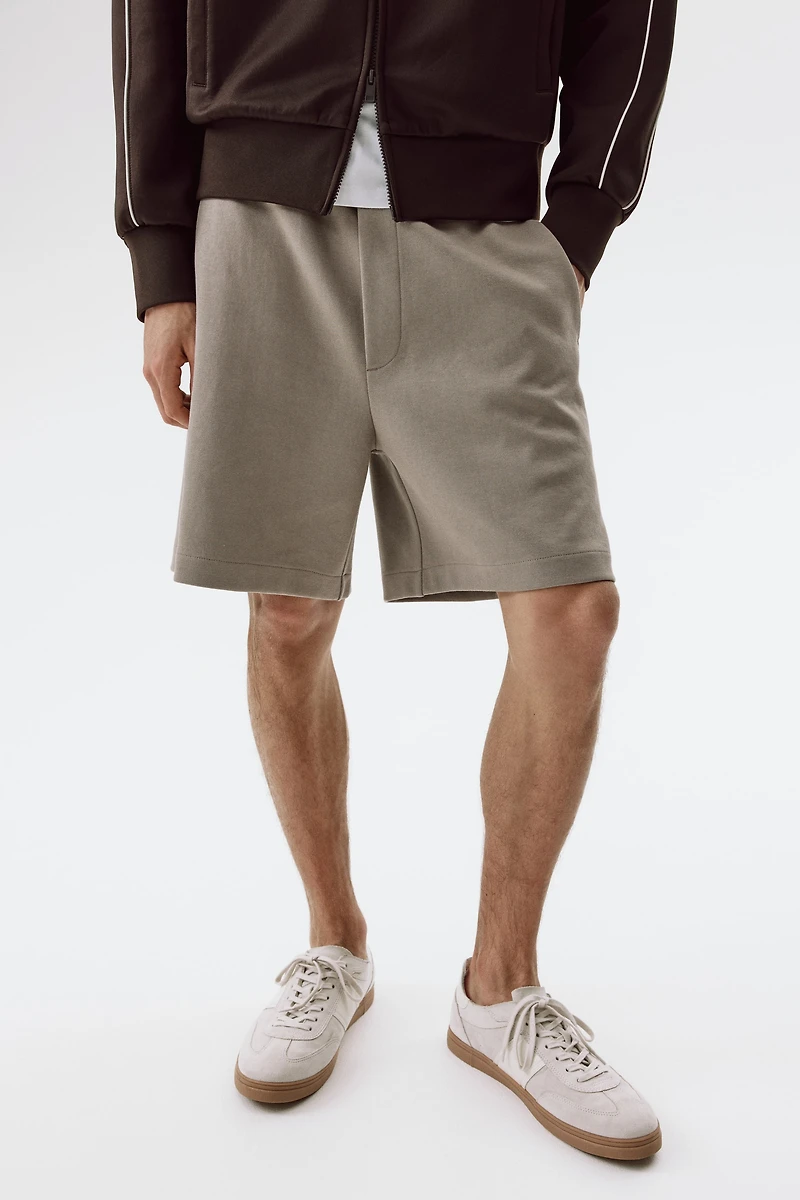 Regular-Fit Interlock Shorts