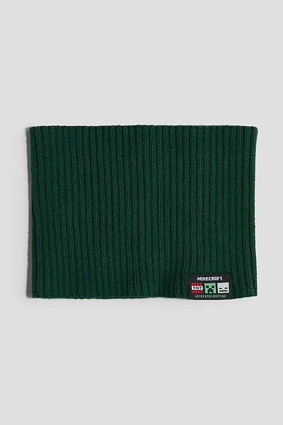Rib-Knit Tube Scarf